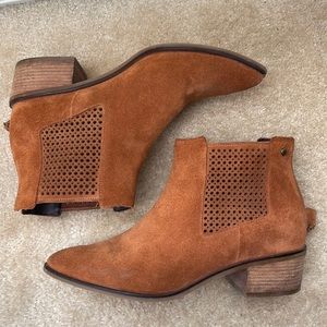 Women’s Cole Haan Val Leather Suede Ankle Bootie